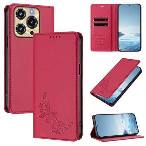 �X�}�z�P�[�X �Ή��@�� for Oukitel C69 �yRFID�u���b�N�z�y�J�[�h�z���_�[�t�����z �}�O�l�b�g�J�� �X�^���h�@�\�t���z�X�}�z�P�[�X Red