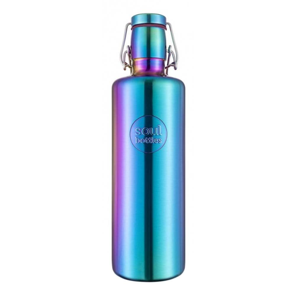 Soulbottles Trinkflasche Utopia aus Edelstahl, 1,2L, Lila