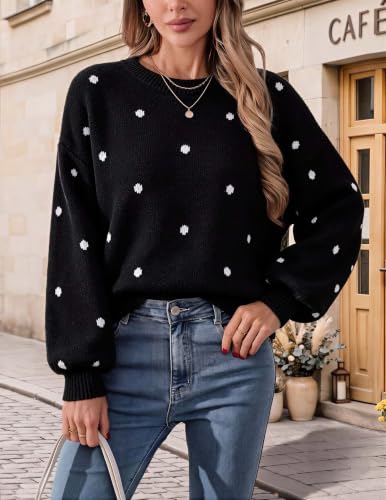 Image of Libsorge Womens Heart Sweater 2026 Valentines Day Trendy Cute Fall Oversized Long Sleeve Pullover Sweaters