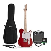Everything a budding guitarist needs! Portable amp offers a 2-band EQ plus headphone output for quiet practice Easy playing thanks to the comfortable neck and lightweight body Includes spare strings, gig bag, picks, strap, cable and guitar tuner