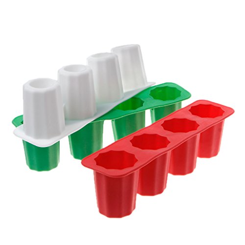 Molde de silicona para cubos de hielo en forma de copa 4 unidades miniatura 5