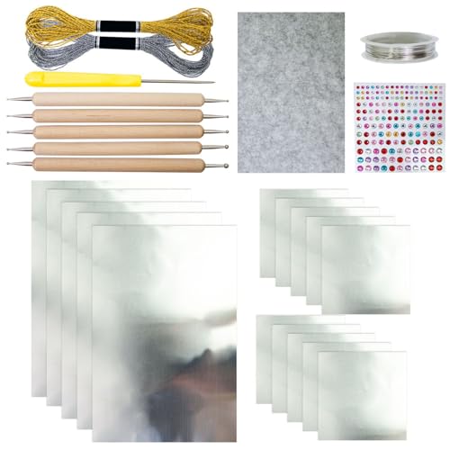 Feuilles de papier d'aluminium pour peinture et scrapbooking artistique de loisir