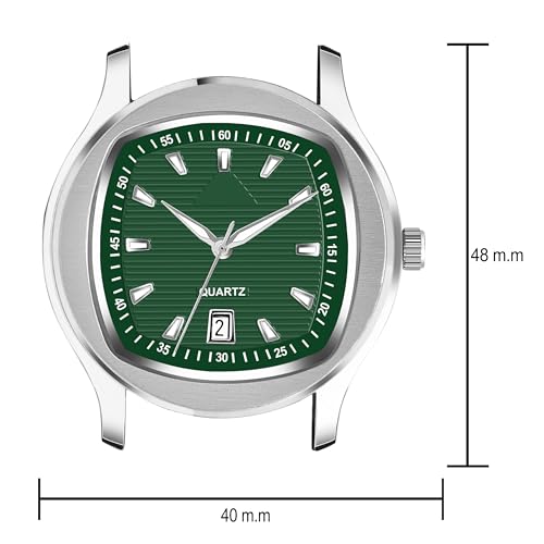 Image of styledose Minimalist dial Softest Adjustable Silicon Belt Quartz Analog Date Display Wrist Watch for Men