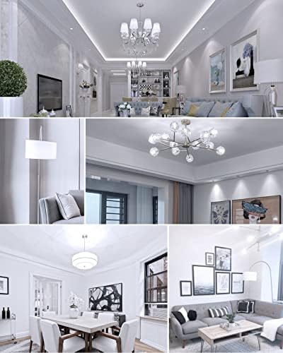 wowatt G9 LED Light Bulbs, 5W, Cool White 6000K, 400LM, Equivalent to 40W G9 Halogen Bulb, No Flicker, Non Dimmable, AC 220V-240V for Lighting Decor, Chandelier Home and More 4-Pack