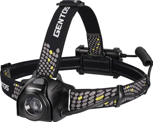 GENTOS(�W�F���g�X) LED �w�b�h���C�g �y���邳550���[����/���p�_��8����/�㕔�F�����z �P3�`�d�r3�{�g�p �w�b�h�x�C�_�[ HV-033HD