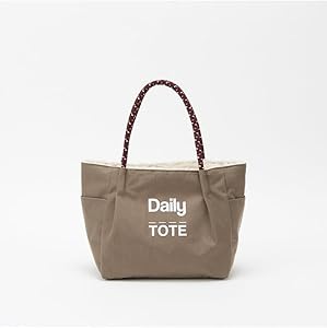 Amazon | [デイリーラシット] ボア リバーシブルロープトートバッグ（S