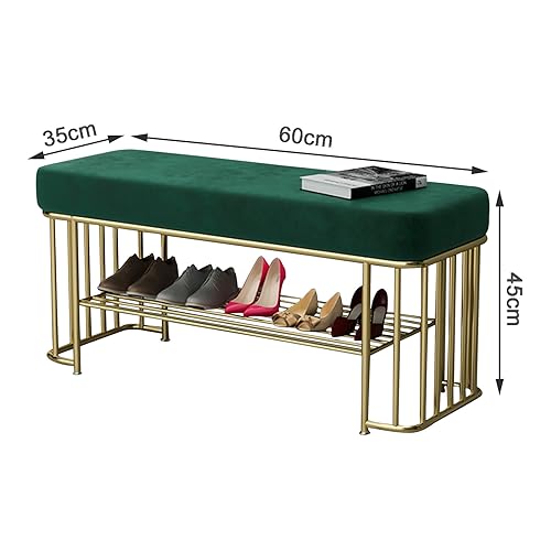 Banc de rangement à chaussures capitonné pour petits espaces - 6