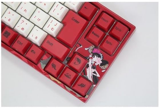 Close-up of the right side of the Varmilo Koi 73 keyboard, showing the Enter, Insert, Delete, Page Up, and Page Down keys with their legends.