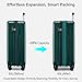 Hanke Expandable 26 Inch Luggage with Spinner Wheels, Hardside Large Suitcase, All-PC Hard Shell Travel Luggage, TSA Lock, Lightweight Durable Checked-Medium (Blackish Green, 93L)