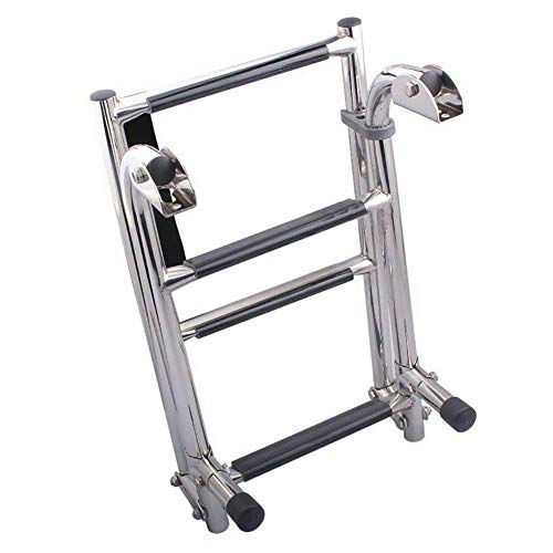 Escalera marina plegable de acero inoxidable 4 peldaños miniatura 2