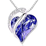紫水晶パープルアメジスト ハート虹ダイヤ プラチナ仕上 925シルバーネックレス 誕生日プレゼント花見ギフト国内