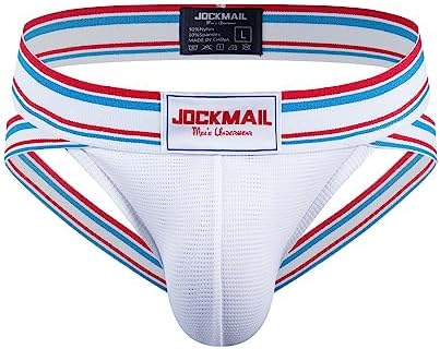 JOCKMAIL Jockstrap Athletic Supporters for Men Jock Strap Male Underwear for Gym Sport