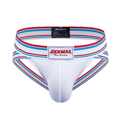 JOCKMAIL Jockstrap Athletic Supporters for Men Jock Strap Male Underwear for Gym Sport
