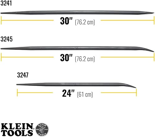 Miniatura 4 de Klein Tools 3245 Barra de conexión redonda de 34 pulgadas x 30 pulgadas, fabricada en Estados Unidos, barra de manga para alinear, hacer palanca y