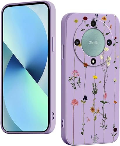 WOKEZ Blomma Telefonfodral för Honor Magic5 Lite/X9a - Ultratunn Stöttålig