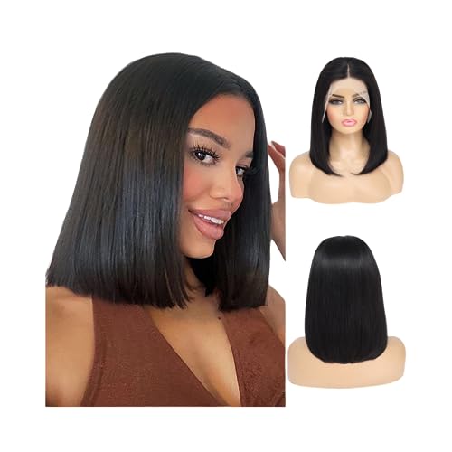 Short Bob Wig Human Hair 13x4 Frontal Bob Wigs 180%
