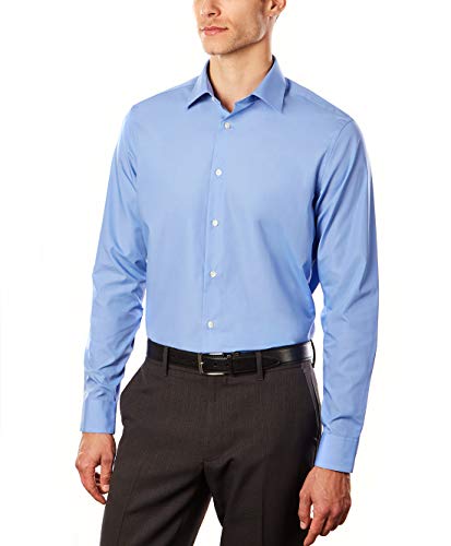 Image of Arrow 1851 Men's Dress Shirt Poplin (Available in Regular, Fitted, Slim, and Extreme Slim Fits)