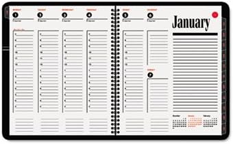 AT-A-GLANCE Recycled 800 Range Weekly Appointment Book, 8 1/2 x 11 Inches, Black, 2013 (70-864-05)