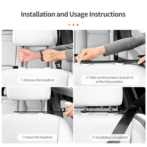 image for YOORORO Car Seat Belt Fixer Adjustable Seat Belt Position Holder for C