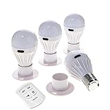 AlltroLite 4 Pack Bulb Portable Wireless COB LED Light Bulb, Battery Operated LED Night Lights, COB LED Cordless Light Switch, Under Cabinet, Shelf, Closet, Nightlight & Kitchen RV & Boat