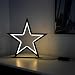 Produktbild LED Metall Stern schwarz 34 cm warm weiß - 70 LED - Weihnachts Deko Stern Batterie betrieben - Advent Weihnachten Aufsteller Tisch Fenster Dekoration