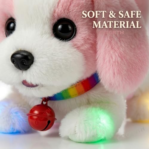 Image of GITGRNTH Walking Talking Lighting Dog - Barking Puppy Dog Toy with Colorful LED Lights Musical Sound Toy Pet for Boys and Girls - Electronic Puppy for Kids - Toddlers Birthday Gift