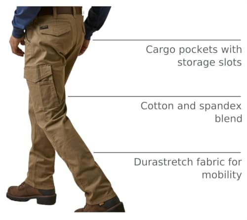 Image of Ariat Men's Rebar M4 Relaxed Made Tough Cargo Straight Pant