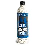 BlueMag Airsoft Biodegradable 6mm Airsoft BBS .28g 3000ct - Polished to Perfection - for All 6mm...