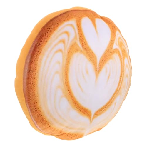 TOPBATHY Cojín de Suelo de Felpa con Diseño de Café Latte Almohada Abrazable Ergonómica para Sofá Dormitorio y Oficina Soporte Cómodo y Lavable Máquina