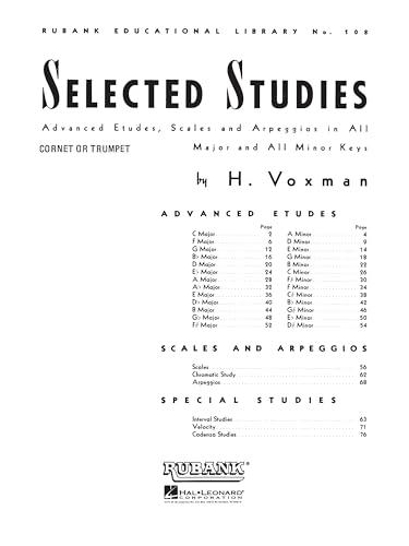 Selected Studies for Cornet and Trumpet | Rubank Educational Library | Advanced Etudes for Brass Players | Key-Centered Exercises for Technique and Musicianship - Thumbnail 3