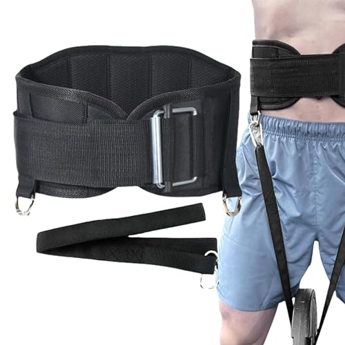 Ceinture de force ergonomique en néoprène durable avec chaîne en acier pour dips