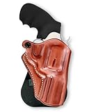 Masc Premium Leather OWB Paddle Holster Open Top Fits King Cobra .357 Mag 6-Shot 3' Barrel, Right-Hand Draw, Brown #1631#