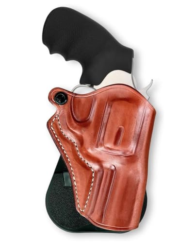 Masc Leather OWB Paddle Holster Open Top Fits King Cobra