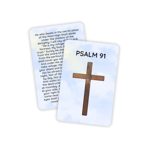 Lashicorn Psalm 91 Wallet Card Blue Cloud Design
