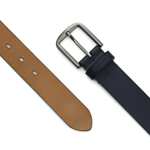 Image of CHAOREN Mens Belts Leather 35mm for Jeans - Tough at Work, Sharp Daily | Genuine Leather, Solid Buckle, Casual Occasion, Everyday Dress, Classic Style, Handmade, Gift Box