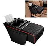 BMOKUAE Center Console Cover for Rover 800 820 825 827 Si Sterling, Multifunctional Car Center Console Cover Organizer, Car Armrest Box Mat with Storage Bags, Interior Accessories