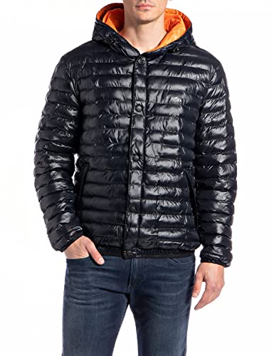 Replay Herren M8289 Jacke, 099 Blackboard, XXL