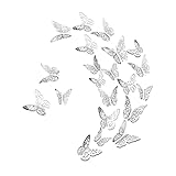 🎉 【Ampliamente utilizado】: Nuestras pegatinas de mariposa con espejo 3D se aplican a todas las superficies lisas, limpias y secas, como espejos de ventanas, paredes o cualquier superficie lisa y limpia. O se utiliza para decorar sala, comedor, dormitorio y otro lugar de la casa, y también es ideal para decorar para fiestas, bodas, etc.