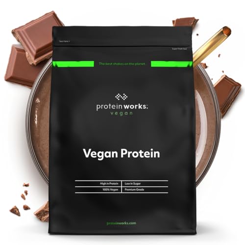 Protein Works - Vegan Protein, Pflanzlicher Proteinshake, Veganes Proteinpulver, Glutenfrei, 66 Shakes, Chocolate Silk, 2kg Protein Works - Vegan Protein, Pflanzlicher Proteinshake, Veganes Proteinpulver, Glutenfrei, 66 Shakes, Chocolate Silk, 2kg