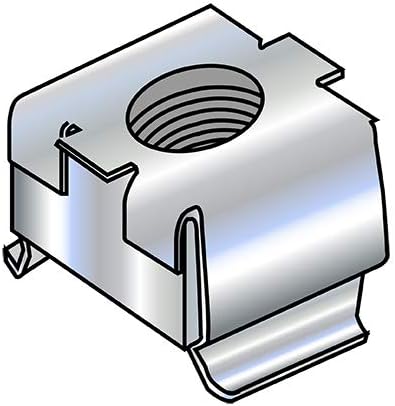 M6 093-126 Metric Cage Nuts Zinc (Pack Qty 1,000) BC-M6-093NCAG by Shorpioen - Made in USA
