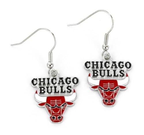 NBA Chicago Bulls Logo Dangler Earrings