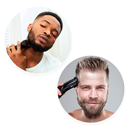 Kit Máquina A Pilha De Cortar Cabelo E Barba Aparador De Pelos Com Tesoura E Pente Design Ergonômico