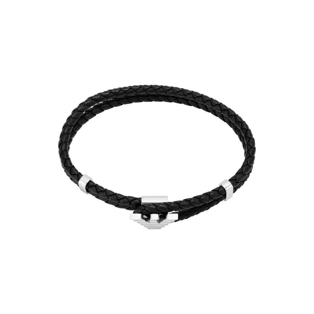 Emporio Armani Bracciale Uomo in acciaio inossidabile o pelle con chiusura toggle
