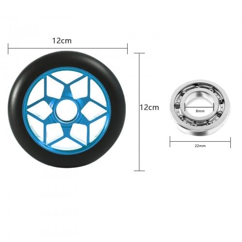 NONON 2 Pezzi Scooter Ruote Per Onopattino Freestyle 100 88A Con Cuscinetti ABEC 9, Rotelle