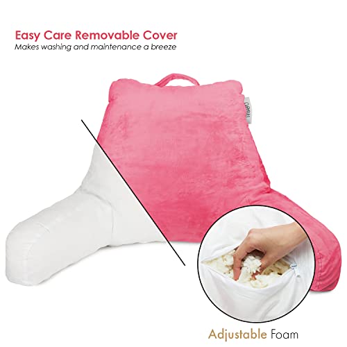 image for Nestl Reading Pillow for Kids & Teens with Shredded Memory Foam, Backr