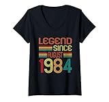 Photo Gallery donna legend since august 1984 41st birthday vintage 41 years old maglietta con collo a v Photo Gallery donna legend since august 1984 41st birthday vintage 41 years old maglietta con collo a v