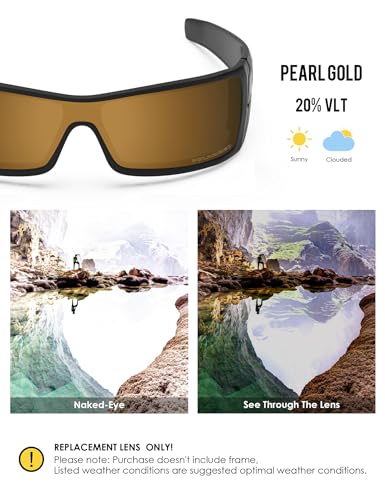 Image of BLAZERBUCK Anti-salt Polarized Replacement Lenses for Oakley Batwolf OO9101 Sunglass