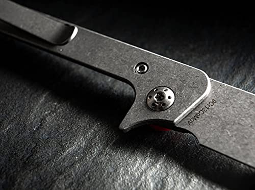 Böker Plus Fragment Minimalist Edc Pocket Knife, Lanyard Hole, Finger Guard, Deep Carry Clip, 9Cr13Comov Sheepfoot Blade (Stonewashed) #TOP2