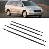 KLLJRFW 4Pcs Window Molding Trim Compatible with Toyota Sienna 2003 to 2009