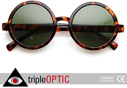 Miniatura 4 de zeroUV Gafas de sol redondas redondas de plástico brillante estilo retro clásico